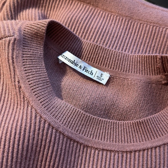 Abercrombie & Fitch Long-Sleeve Ottoman Crew Thong Bodysuit never worn size S - Picture 3 of 5